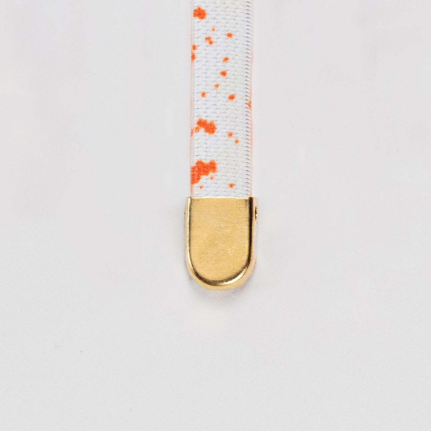 Orange Dash on White