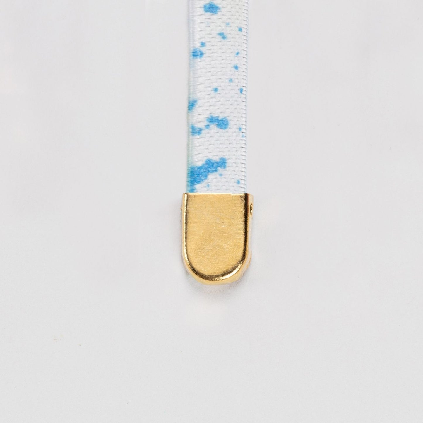 Light Blue Dash on White