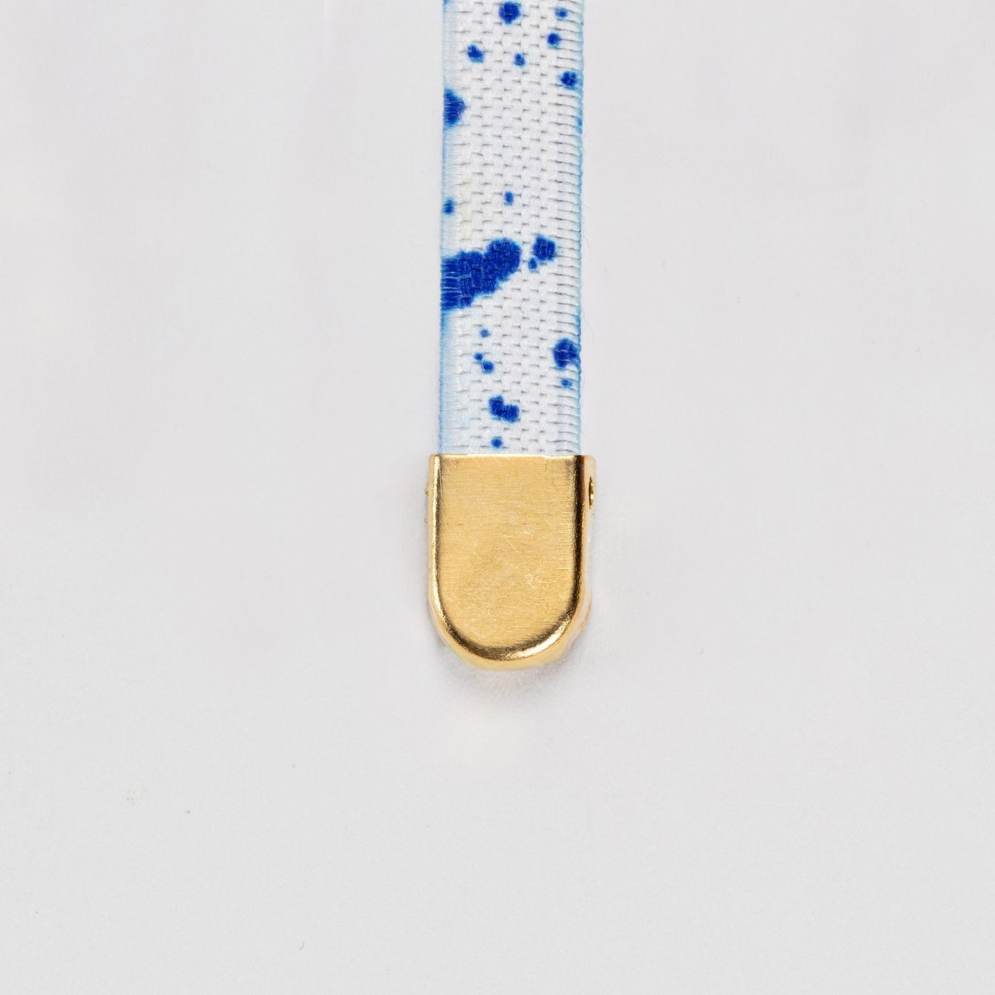 Blue Dash on White