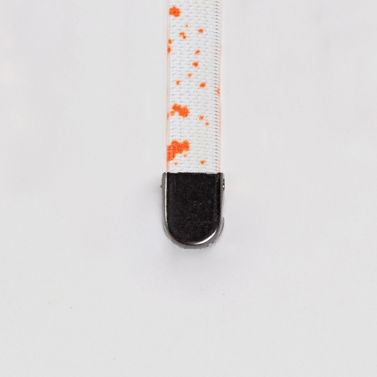 Orange Dash on White