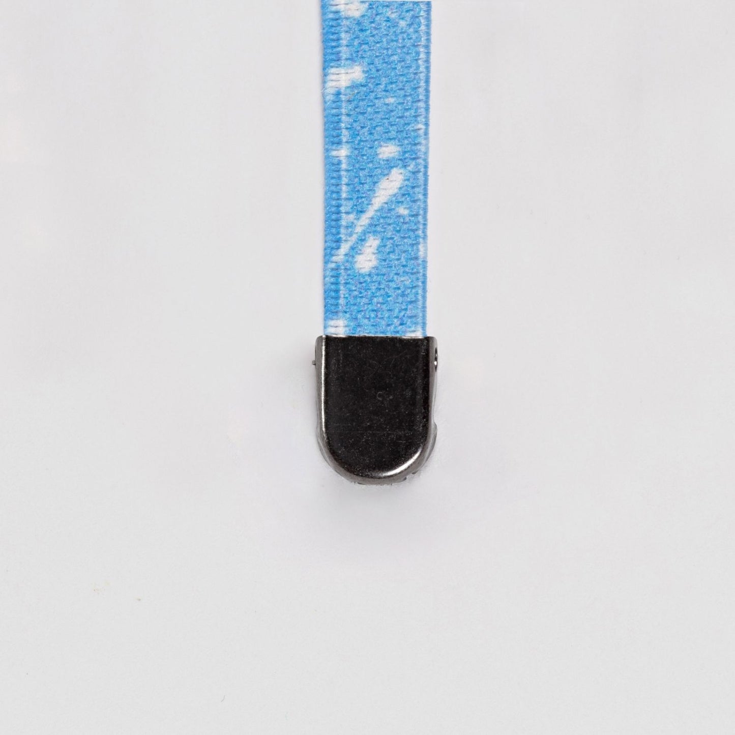 White Dash on Light Blue