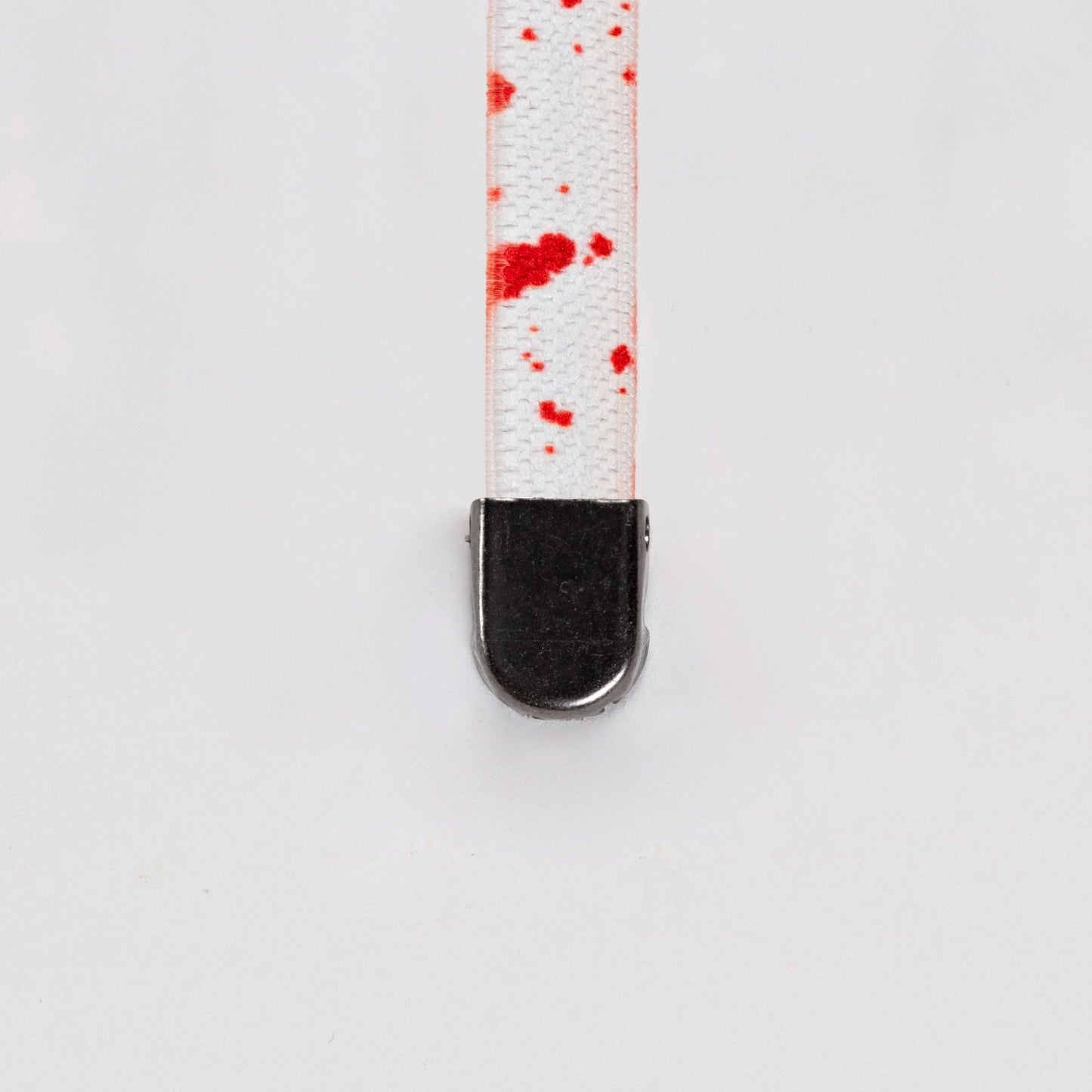 Red Dash on White