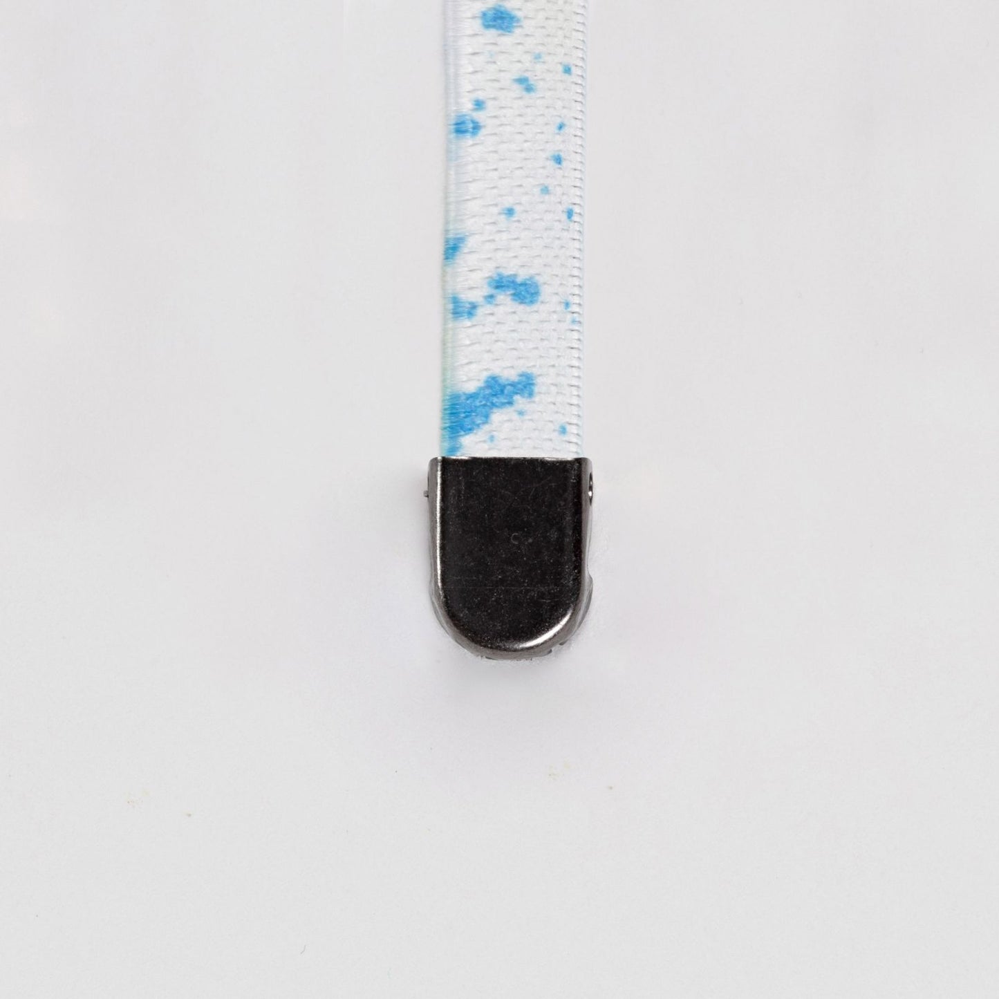 Light Blue Dash on White