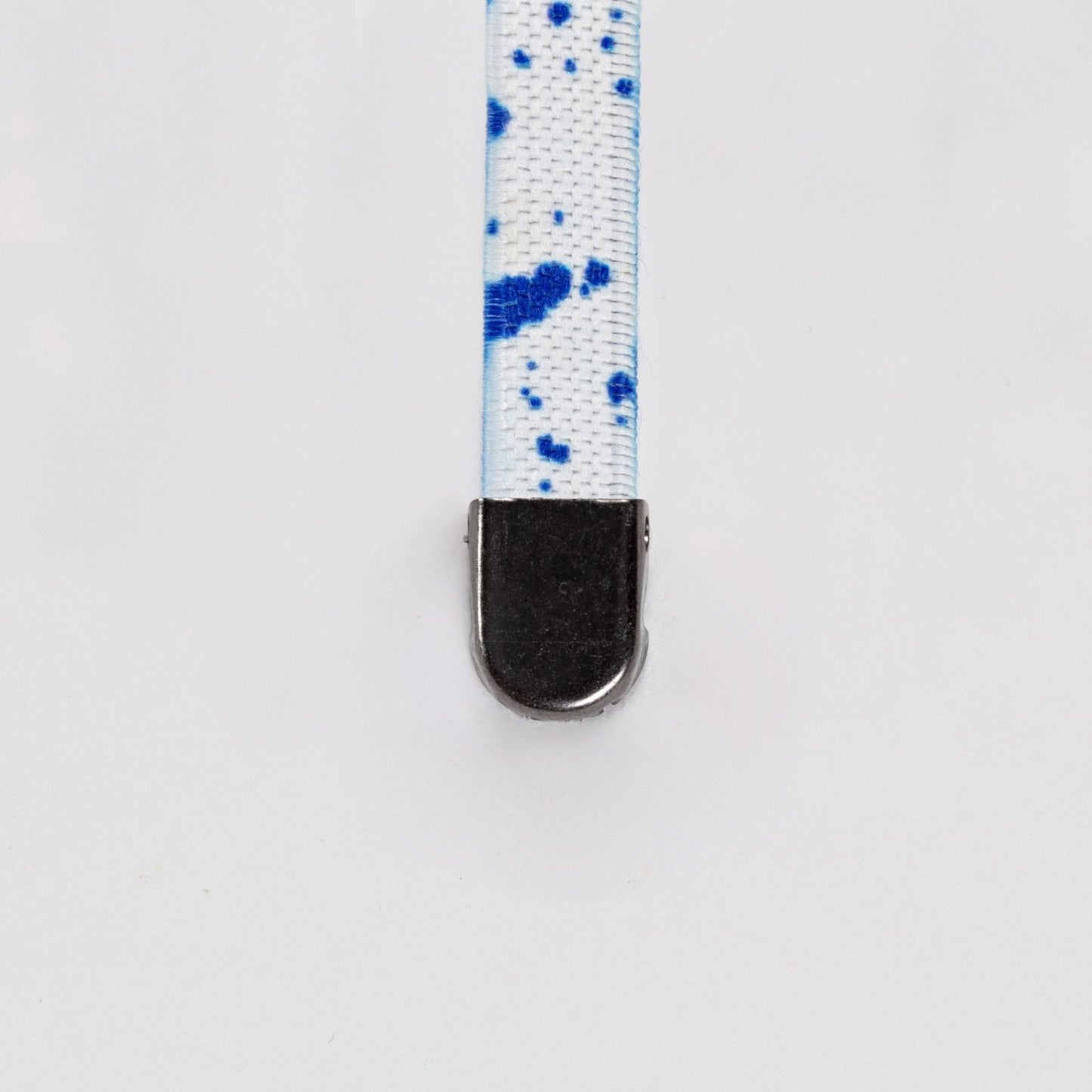 Blue Dash on White