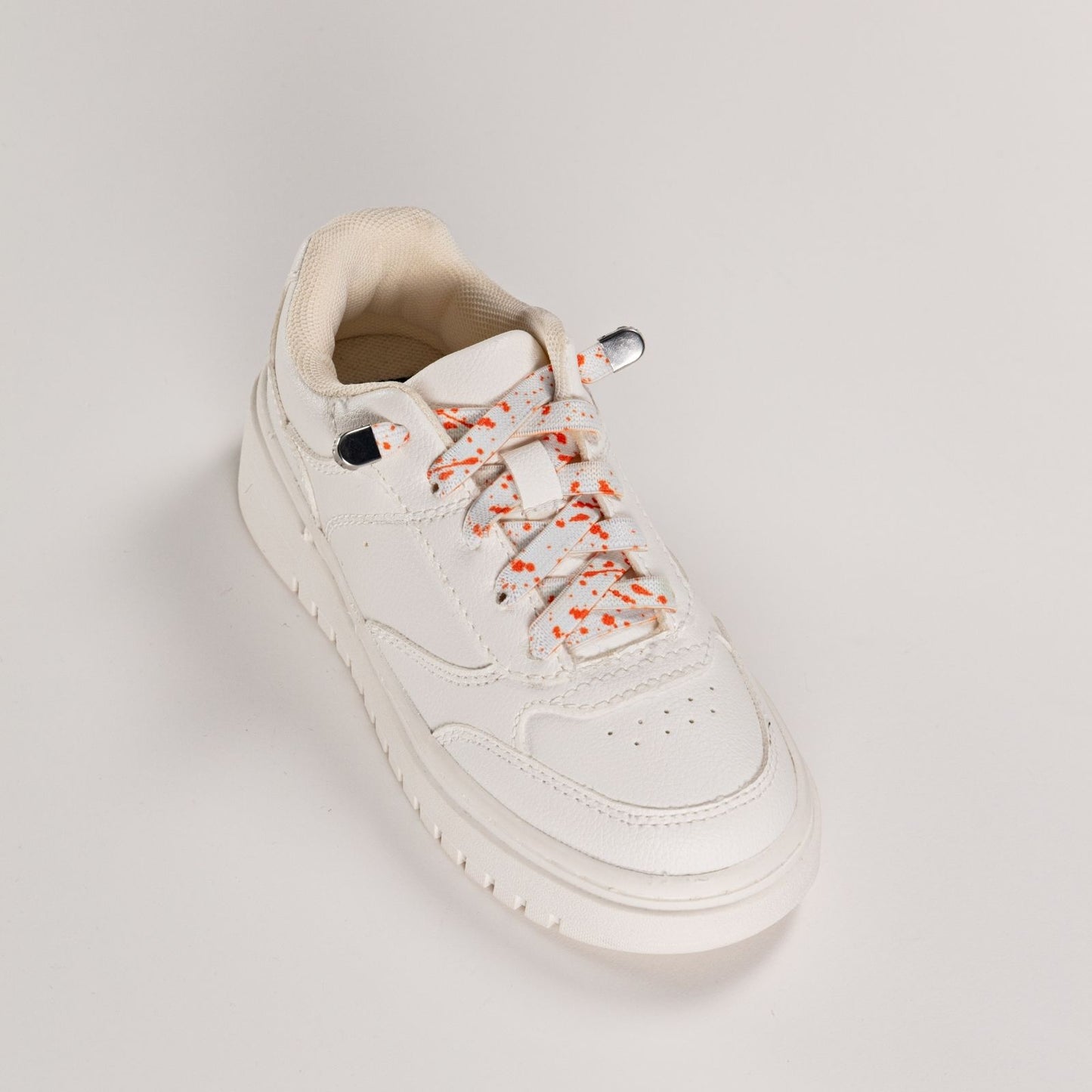Orange Dash on White