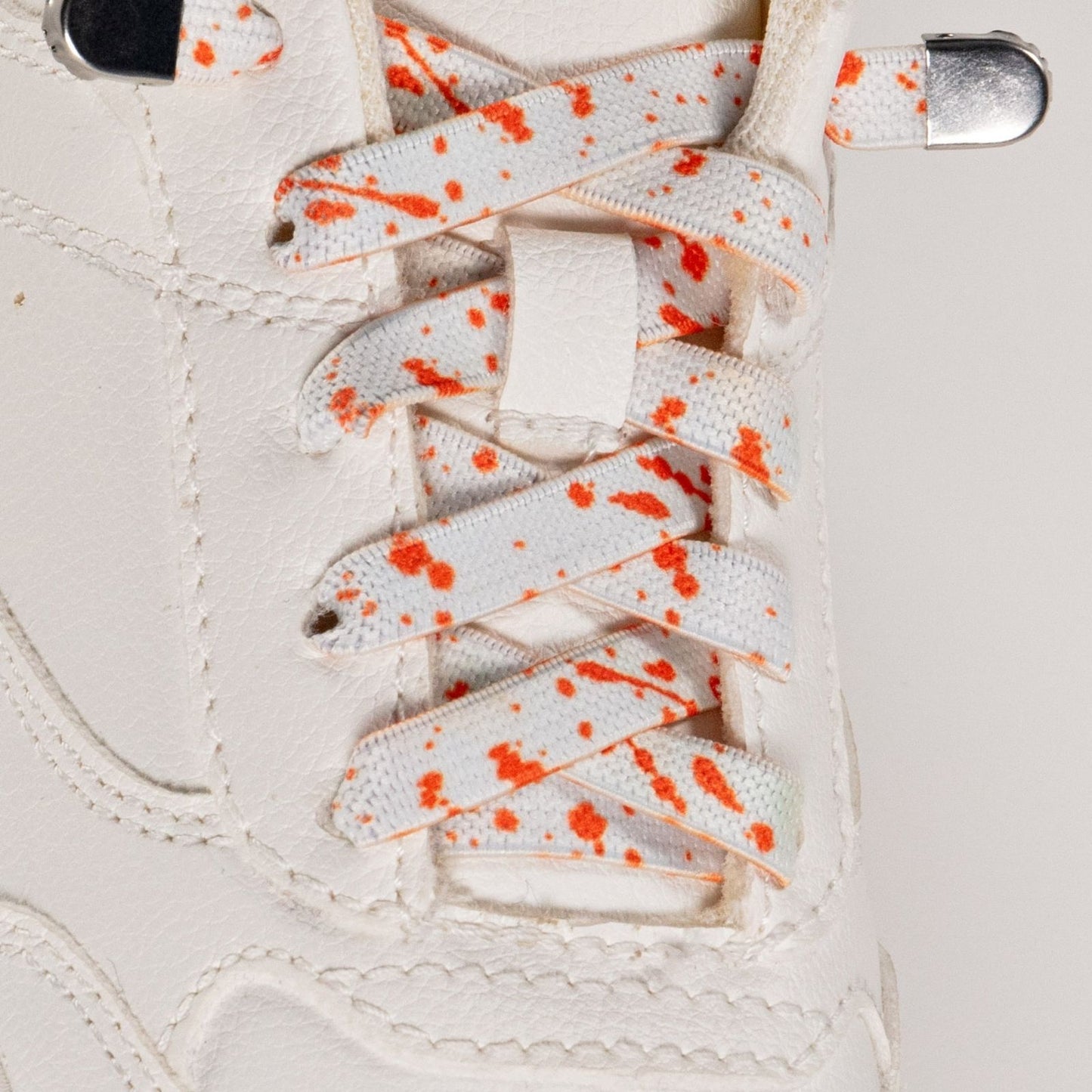 Orange Dash on White