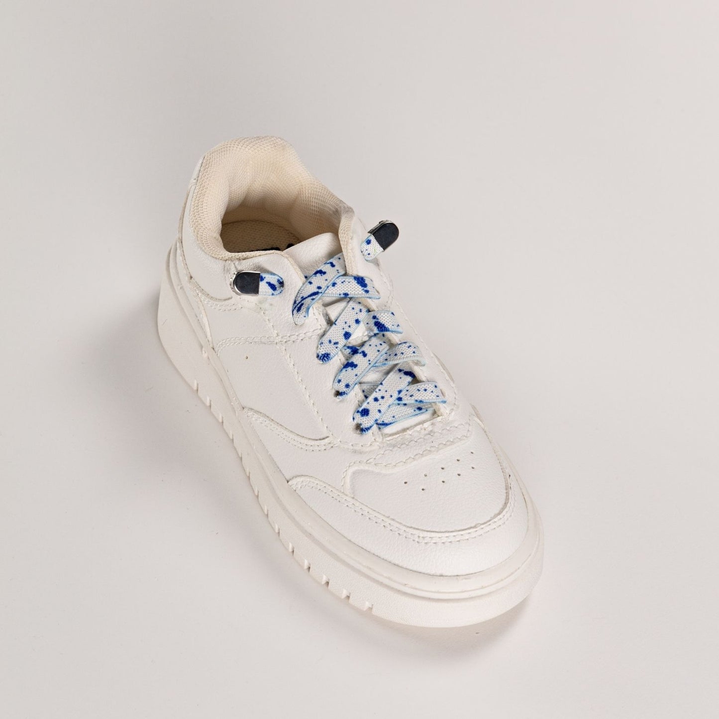 Blue Dash on White