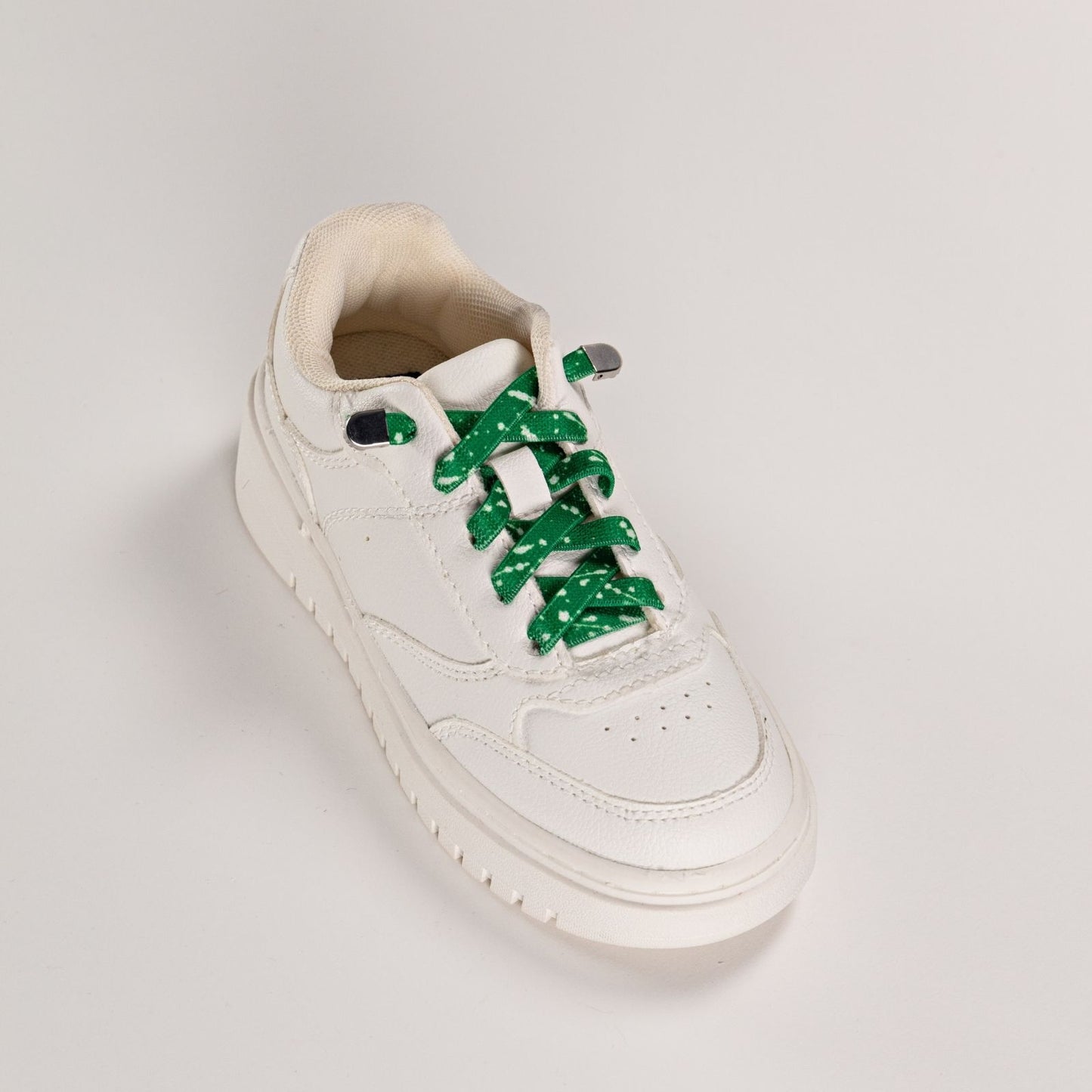 White Dash on Green