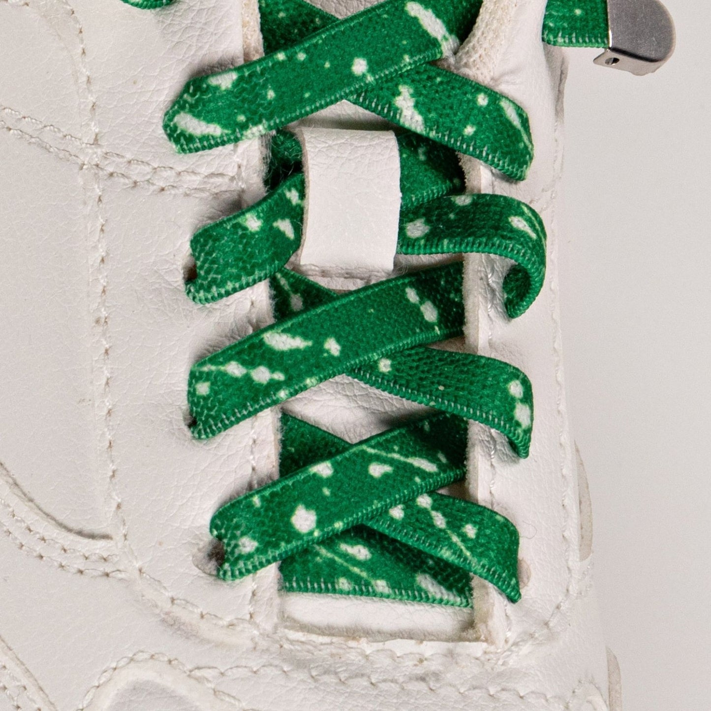 White Dash on Green