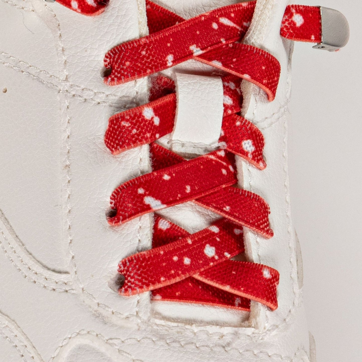 White Dash on Red
