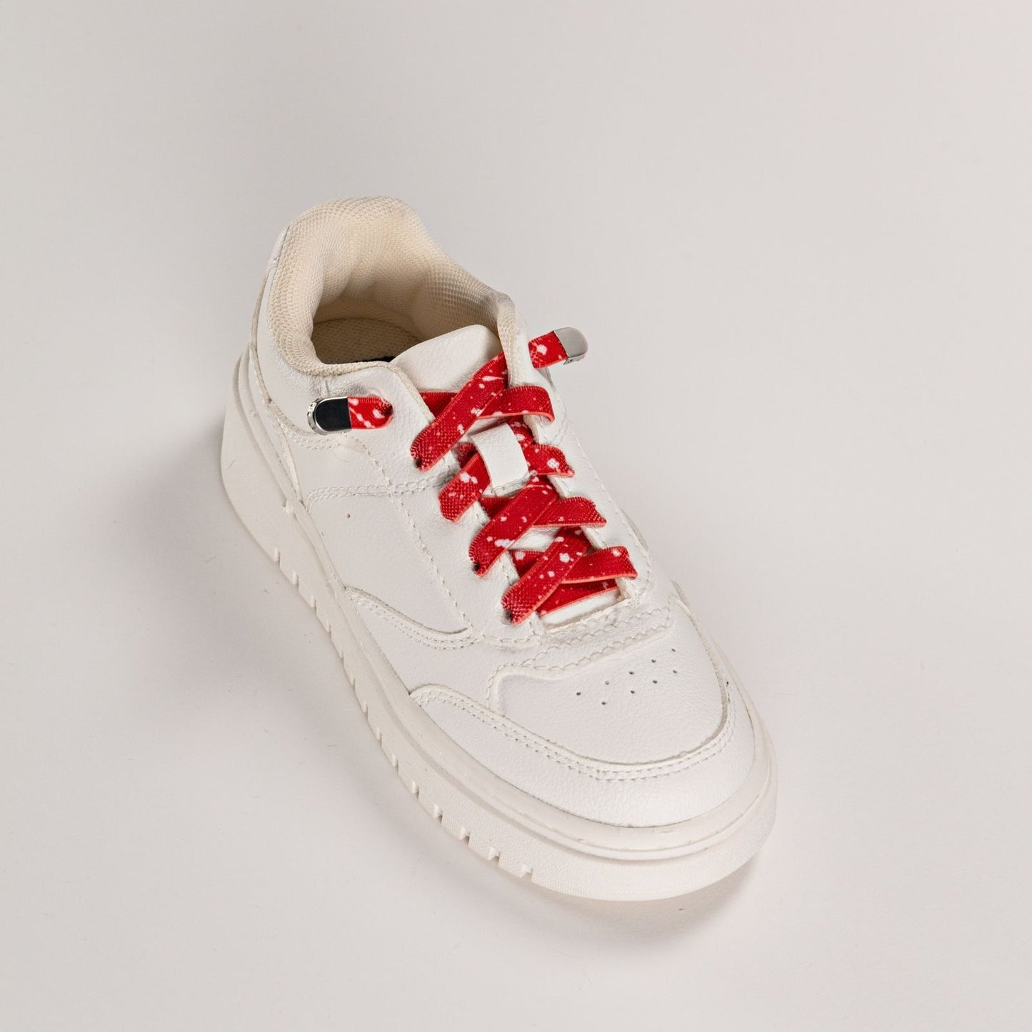 White Dash on Red