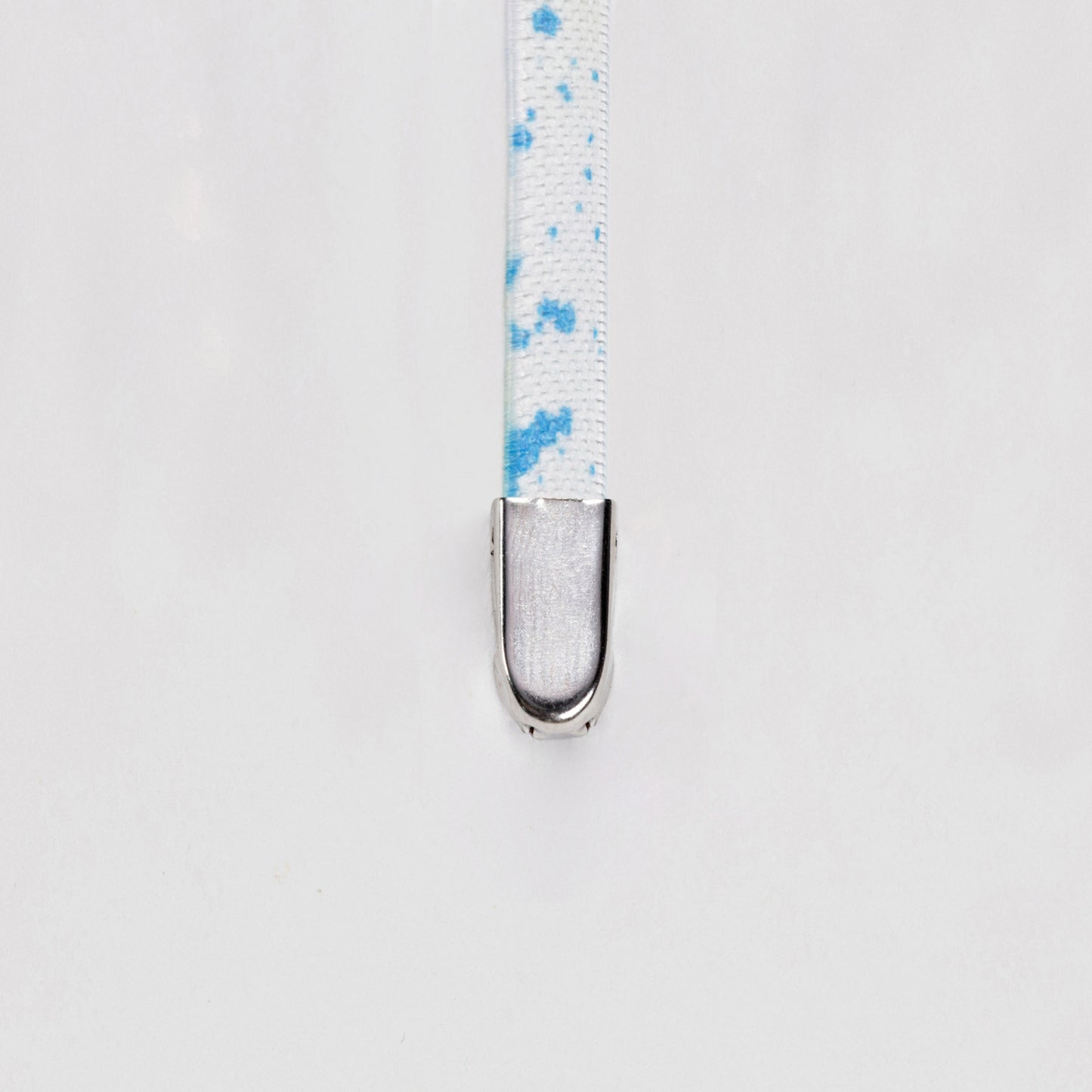 Light Blue Dash on White