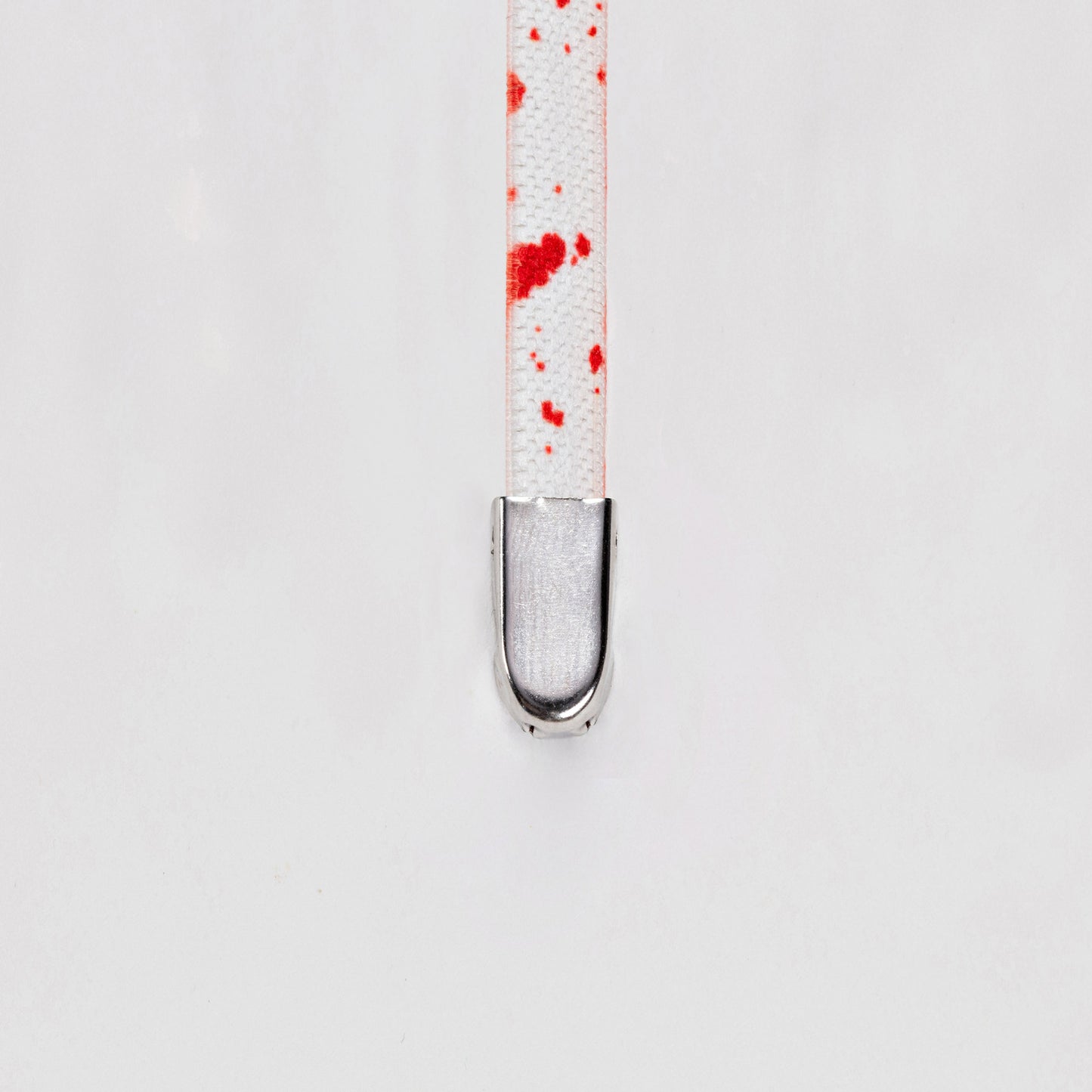 Red Dash on White
