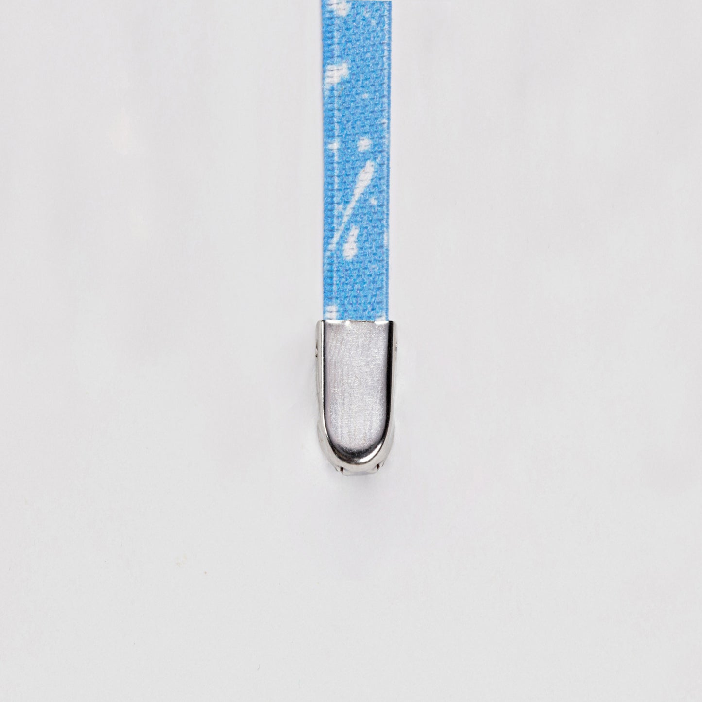 White Dash on Light Blue