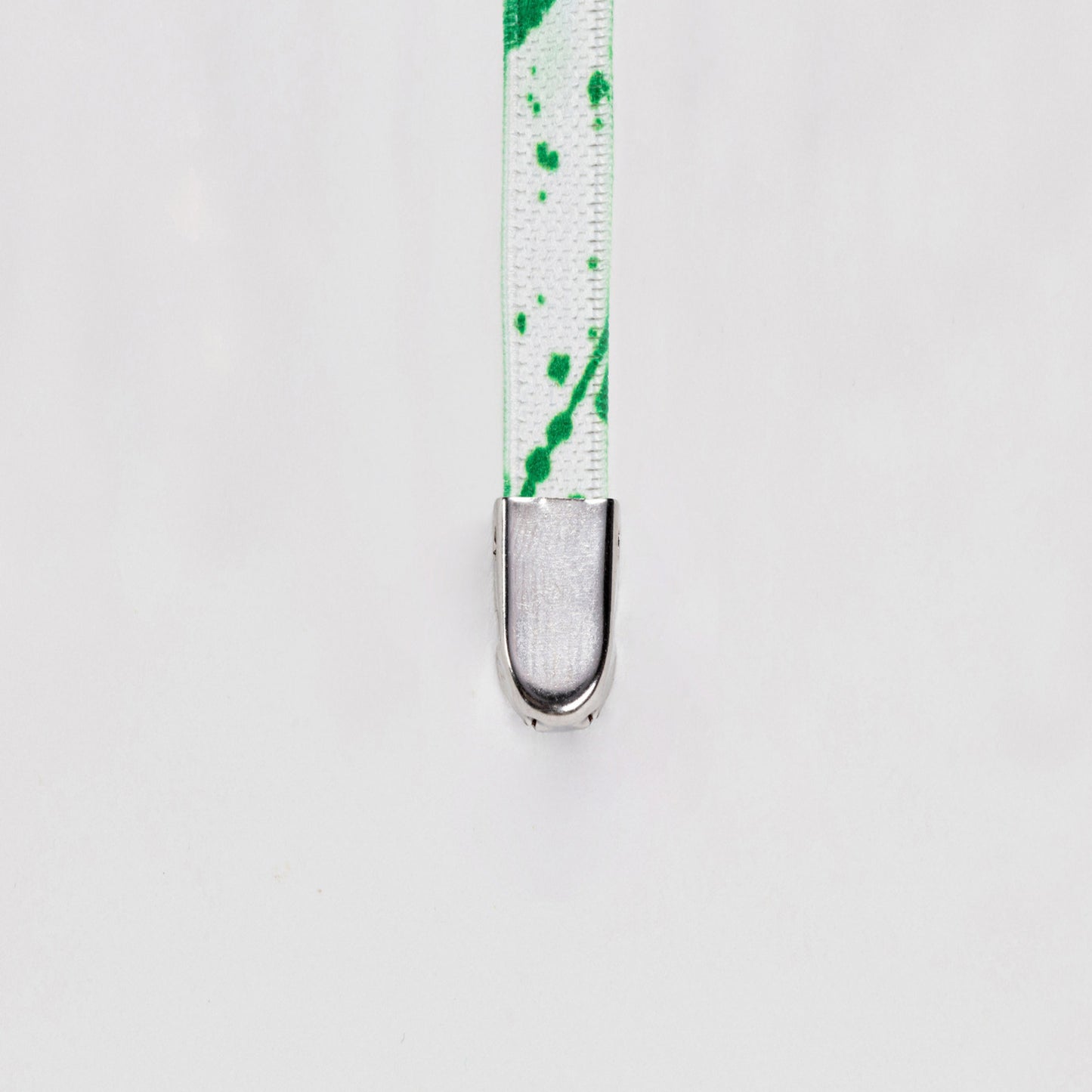 Green Dash on White